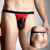 Softline String Homme Mesh Rouge